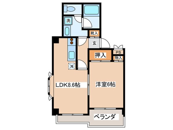 メゾンエスポワールの物件間取画像